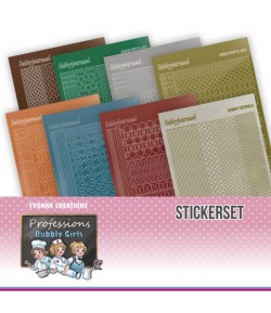 LOT 8 STICKERS DOT AND DO BUBBLY GIRLS - CHSTS013