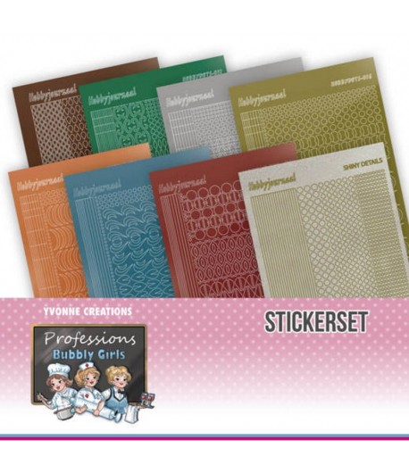 LOT 8 STICKERS DOT AND DO BUBBLY GIRLS - CHSTS013