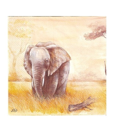 SERVIETTE LA FAMILLE ELEPHANTS