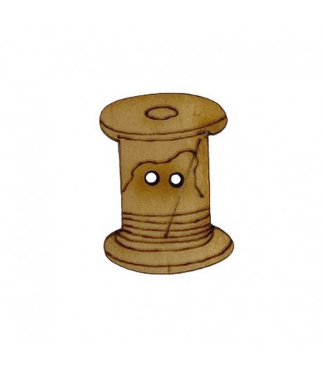BOUTON EN BOIS - BOBINE