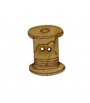 BOUTON EN BOIS - BOBINE