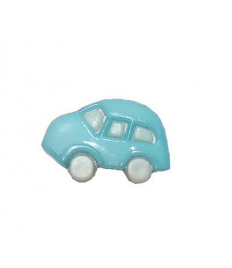 BOUTON EN PLASTIQUE VOITURE 1.8 CM - BLEU CIEL