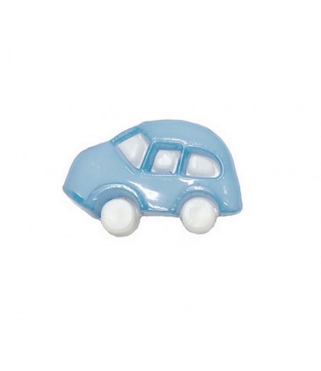 BOUTON EN PLASTIQUE VOITURE 1.8 CM - BLEU