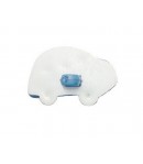 BOUTON EN PLASTIQUE VOITURE 1.8 CM - BLEU