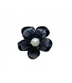 FLEUR EN TULLE - NOIR