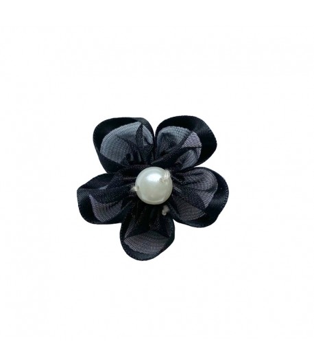 FLEUR EN TULLE - NOIR
