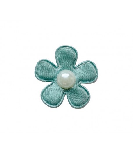 FLEUR EN TISSU - BLEU CLAIR