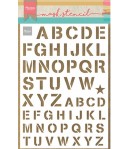 POCHOIR A5 ARMY ALPHABET - MARIANNE DESIGN