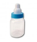 6 BIBERONS BLEUS 3.7 X 9 CM