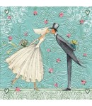 SERVIETTE MARIAGE FOND GAUFRE