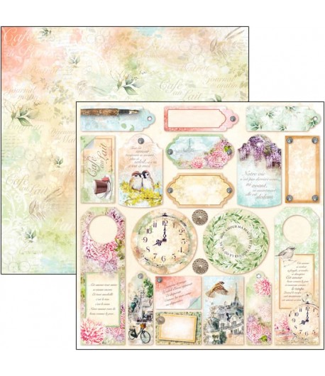 PAPIER NOTRE VIE TAGS AND FRAME CIAO BELLA 30.5X30.5CM CBSS149