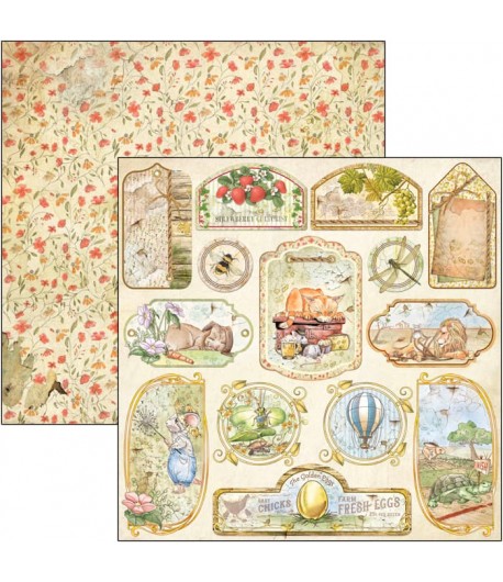 PAPIER AESOP'S FABLES TAGS AND FRAMES CIAO BELLA 30.5X30.5CM CBSS159