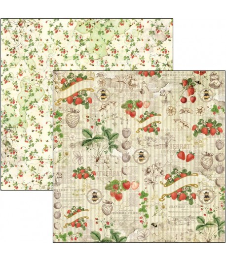 PAPIER AESOP'S FABLES STRAWBERRIES CIAO BELLA 30.5X30.5CM CBSS160