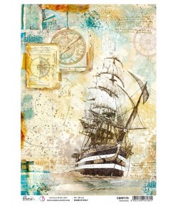 PAPIER DE RIZ A4 NAVIGATION 21 X 29.7CM CBRP179