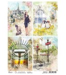 PAPIER DE RIZ A4 NOTRE VIE CARDS 21 X 29.7CM CBRP185