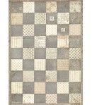 PAPIER DE RIZ A4 ALICE - CHESSBOARD 21X29.7 - DFSA4605 - STAMPERIA