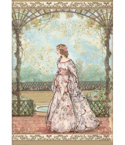 PAPIER DE RIZ A4 SLEEPING BEAUTY PRINCESS - 21X29.7 - DFSA4571 - STAMPERIA