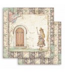 BLOC 10 FEUILLES ALICE THROUGH THE LOOKING GLASS 30.5 X 30.5 CM  SBBL93