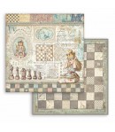BLOC 10 FEUILLES ALICE THROUGH THE LOOKING GLASS 30.5 X 30.5 CM  SBBL93