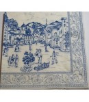 SERVIETTE TOILE BLEUE