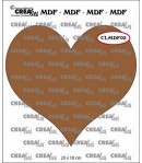 COEUR EN MDF - 20 CM