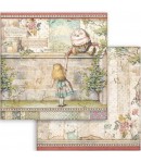 PAPIER ALICE HUMPTY DUMPTY 30 X 30 CM - SBB820 STAMPERIA