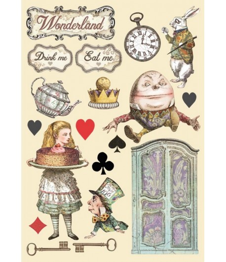 FORMES EN BOIS A5 ALICE CAKE - KLSP105 STAMPERIA