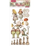 CHIPBOARD ALICE THROUGH THE LOOKING GLASS 15X30 - DFLCB38