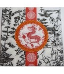 SERVIETTE DRAGON ROUGE