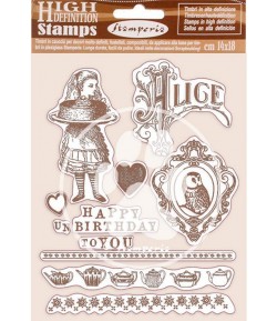 TAMPONS HD HAPPY BIRTHDAY ALICE 14X18CM WTKCC203 STAMPERIA
