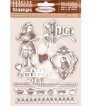 TAMPONS HD ALICE CHECKMATE 14X18CM WTKCC204 STAMPERIA