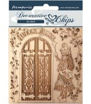 FORMES CARTON DECORATIVE CHIPS QUEEN ALICE 14X14CM - SCB76