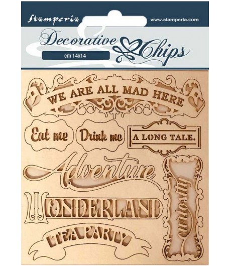 FORMES CARTON DECORATIVE CHIPS FRAMES 14X14CM - SCB76