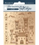 FORMES CARTON DECORATIVE CHIPS SLEEPING BEAUTY CASTLE 14X14CM - SCB58
