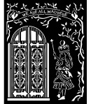 POCHOIR ALICE DOOR 20X25 EP 0.25 KSTD091 STAMPERIA