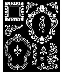 POCHOIR ALICE FRAMES 20X25 EP 0.25 KSTD092 STAMPERIA