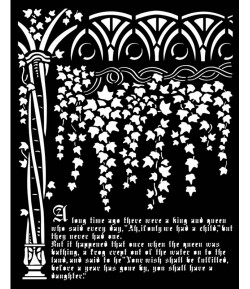 POCHOIR SLEEPING BEAUTY IVY AND HISTORY 20X25 EP 0.25 KSTD077 STAMPERIA