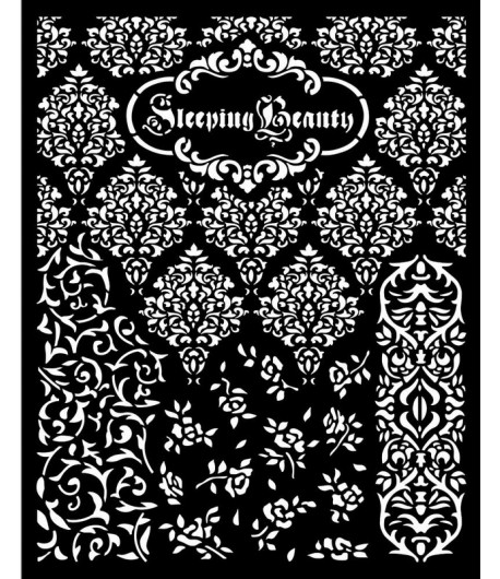 POCHOIR SLEEPING BEAUTY TEXTURES 20X25 EP 0.25 KSTD079 STAMPERIA