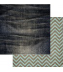 BLOC 12 FEUILLES 30.5 X 30.5 CM - SHADES OF DENIM - ASUKA STUDIO