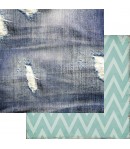 BLOC 12 FEUILLES 30.5 X 30.5 CM - SHADES OF DENIM - ASUKA STUDIO