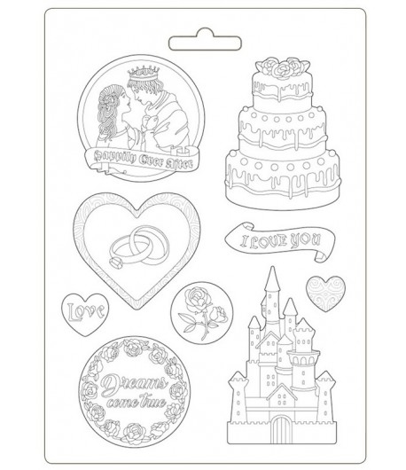 MOULE PVC FLEXIBLE SLEEPING BEAUTY 21 X 29.7 CM - K3PTA499