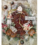 PAPIER DE RIZ A4 ALICE - CLOCK 21X29.7 - DFSA4602 - STAMPERIA