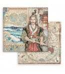 PAPIER SIR VAGABOND IN JAPAN SAMURAI 30 X 30 CM - SBB821 STAMPERIA