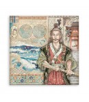 PAPIER SIR VAGABOND IN JAPAN SAMURAI 30 X 30 CM - SBB821 STAMPERIA