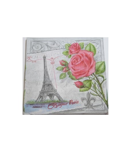 SERVIETTE BONJOUR PARIS