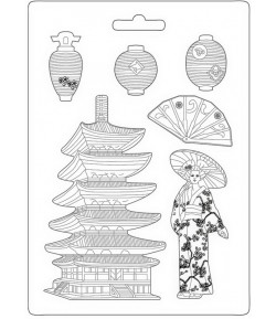MOULE PVC FLEXIBLE SIR VAGABOND IN JAPAN - PAGODA 21 X 29.7 CM - K3PTA4509