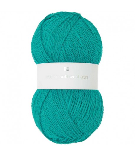 LAINE SOFT WOOL ARAN PETROLE (029)