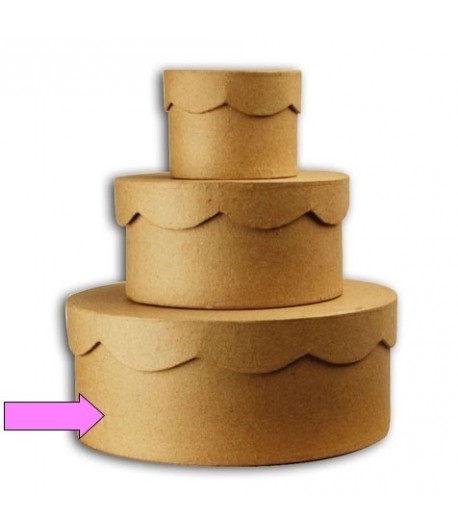 BOITE GATEAU EN CARTON 19.5 X 8 CM