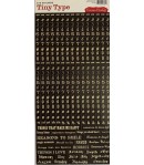STICKERS NUMBER TINY TYPE TT769 BLACK