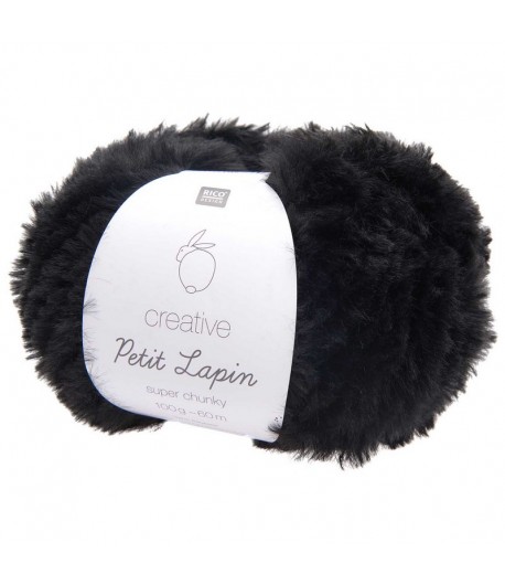 LAINE CREATIVE PETIT LAPIN NOIR  (016)
